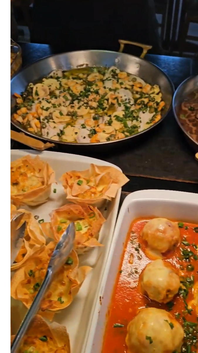 Buffet real usado durante uma demonstração do SoulNutri